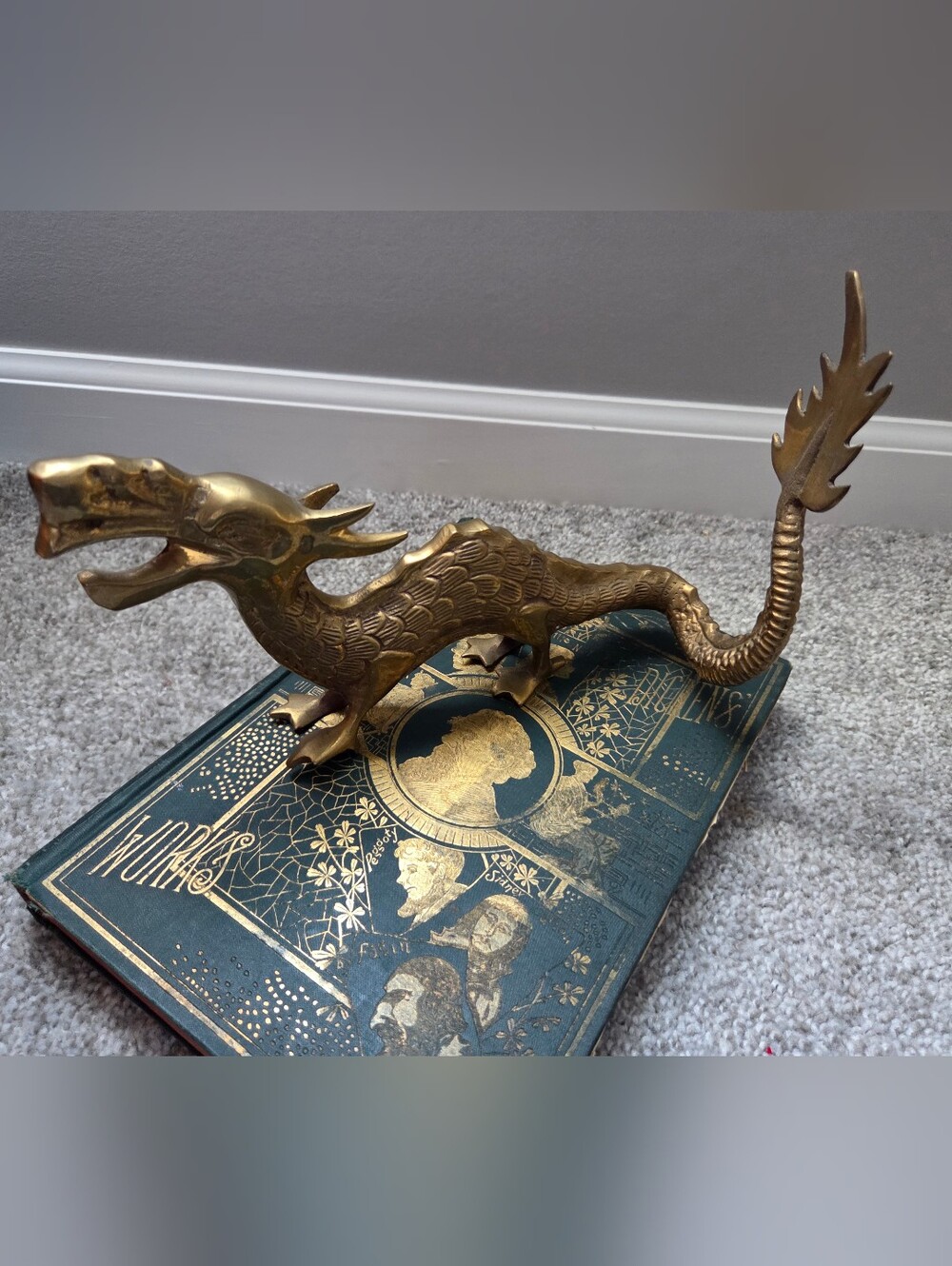 Vintage Brass Dragon